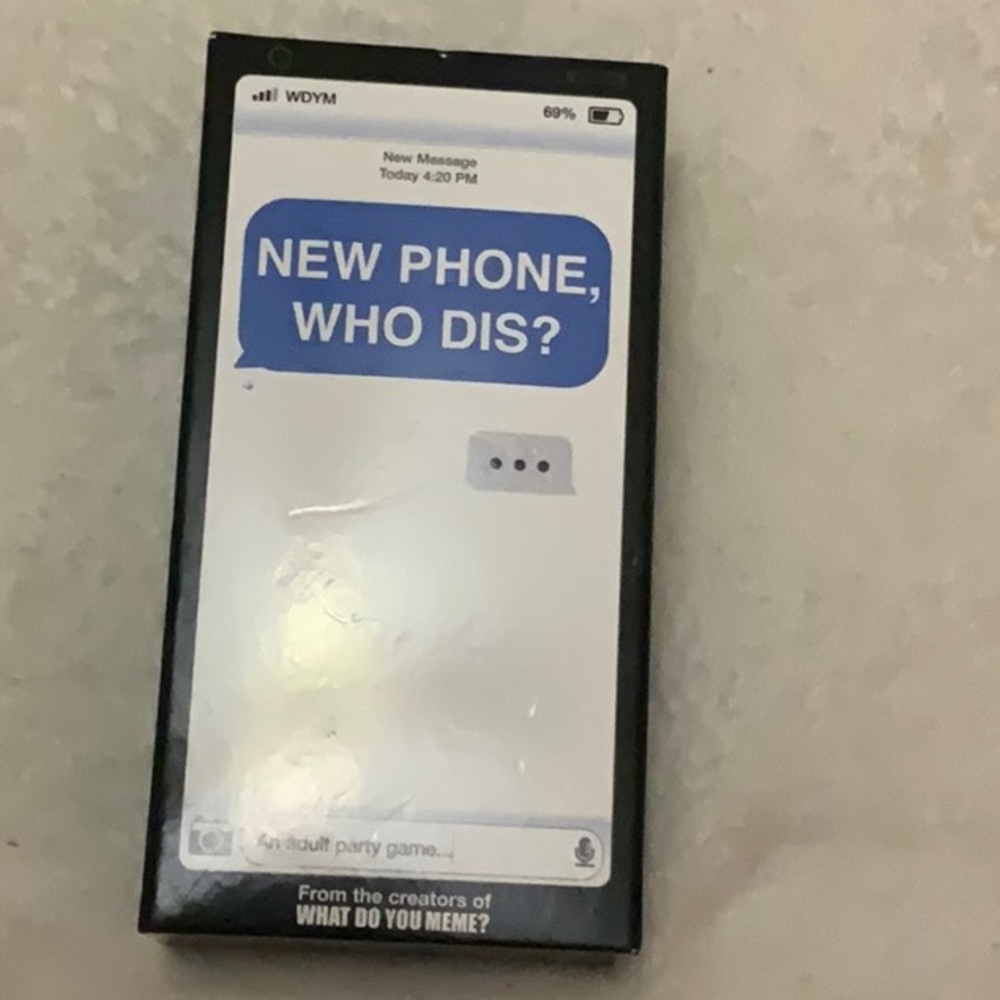 New phone who dis card game